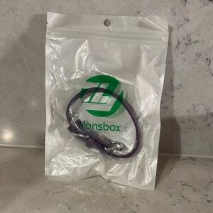 3/$15! 🎈 XS Purple Leather Pet Collar with Silver Hardware